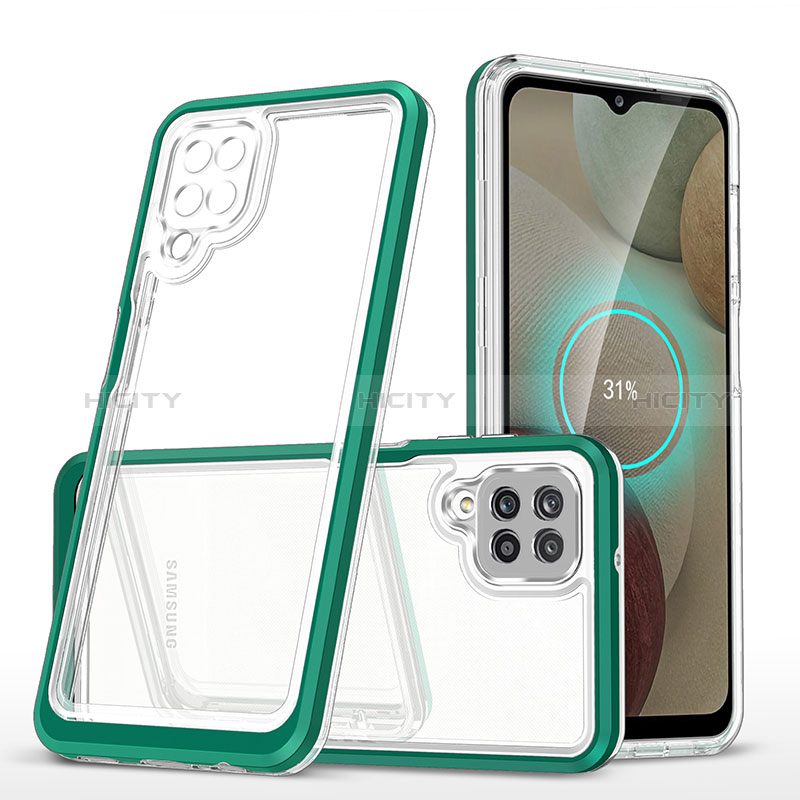 Custodia Silicone Trasparente Specchio Laterale Cover MQ1 per Samsung Galaxy A12 5G