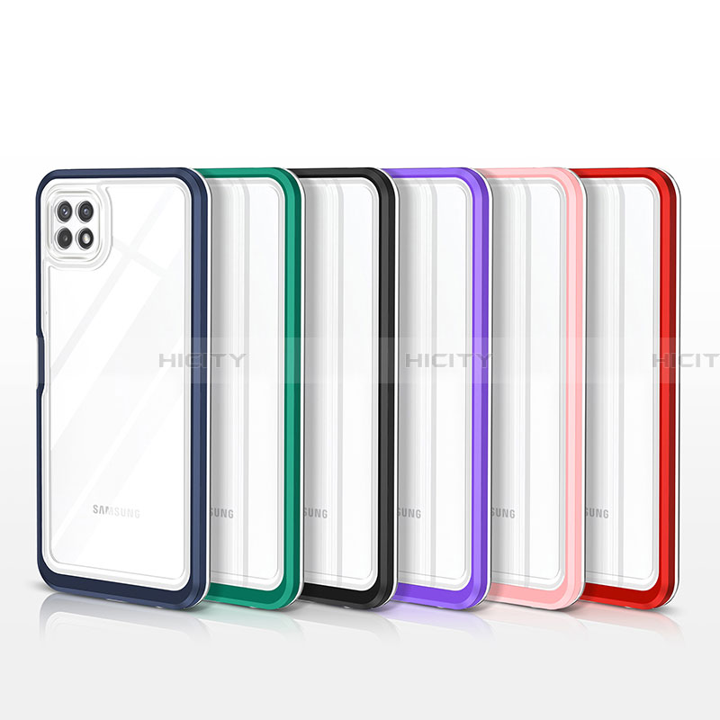 Custodia Silicone Trasparente Specchio Laterale Cover MQ1 per Samsung Galaxy A22 5G