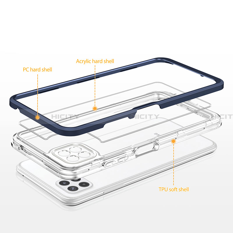 Custodia Silicone Trasparente Specchio Laterale Cover MQ1 per Samsung Galaxy A22 5G