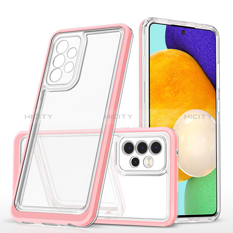 Custodia Silicone Trasparente Specchio Laterale Cover MQ1 per Samsung Galaxy A52s 5G