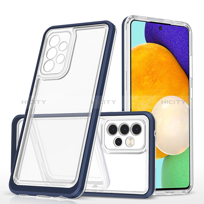 Custodia Silicone Trasparente Specchio Laterale Cover MQ1 per Samsung Galaxy A52s 5G