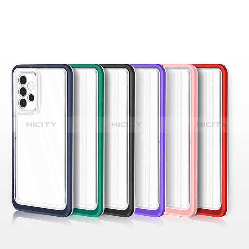 Custodia Silicone Trasparente Specchio Laterale Cover MQ1 per Samsung Galaxy A52s 5G