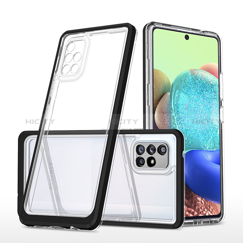 Custodia Silicone Trasparente Specchio Laterale Cover MQ1 per Samsung Galaxy A71 5G