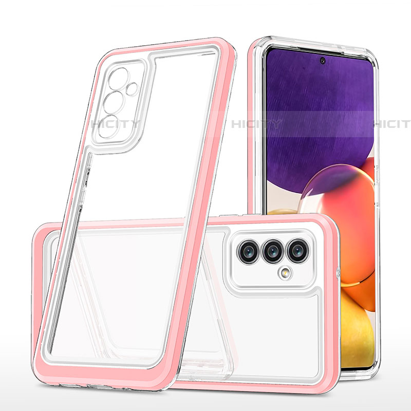 Custodia Silicone Trasparente Specchio Laterale Cover MQ1 per Samsung Galaxy A82 5G