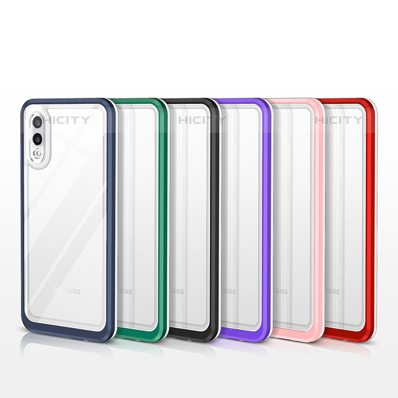 Custodia Silicone Trasparente Specchio Laterale Cover MQ1 per Samsung Galaxy M02