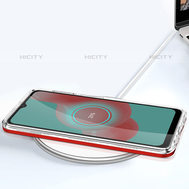 Custodia Silicone Trasparente Specchio Laterale Cover MQ1 per Samsung Galaxy M32 5G