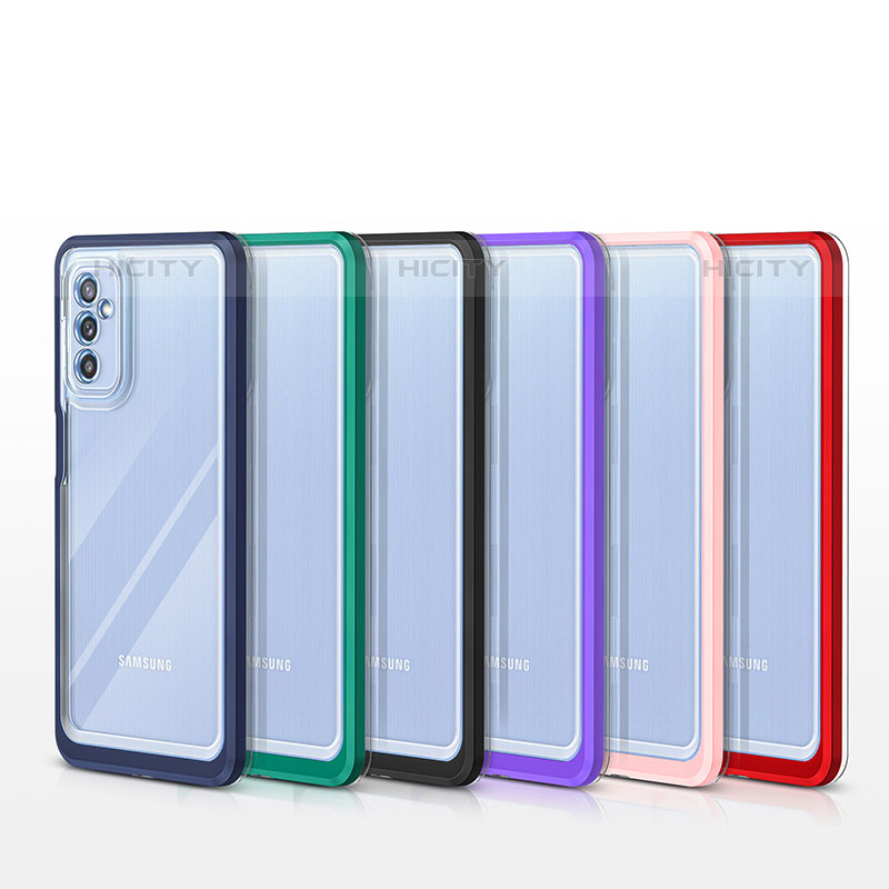 Custodia Silicone Trasparente Specchio Laterale Cover MQ1 per Samsung Galaxy M52 5G