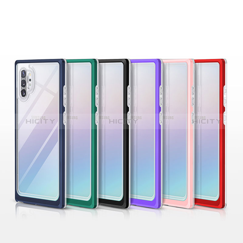 Custodia Silicone Trasparente Specchio Laterale Cover MQ1 per Samsung Galaxy Note 10 Plus 5G