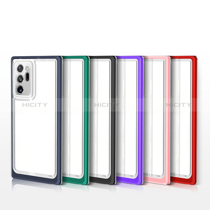 Custodia Silicone Trasparente Specchio Laterale Cover MQ1 per Samsung Galaxy Note 20 Ultra 5G