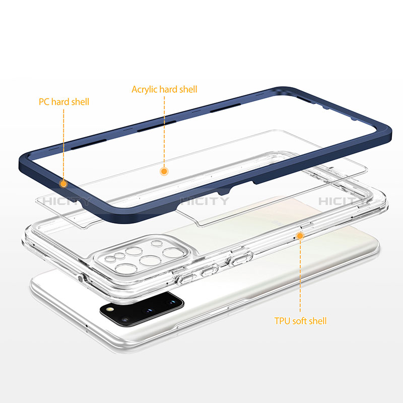 Custodia Silicone Trasparente Specchio Laterale Cover MQ1 per Samsung Galaxy S20 Plus
