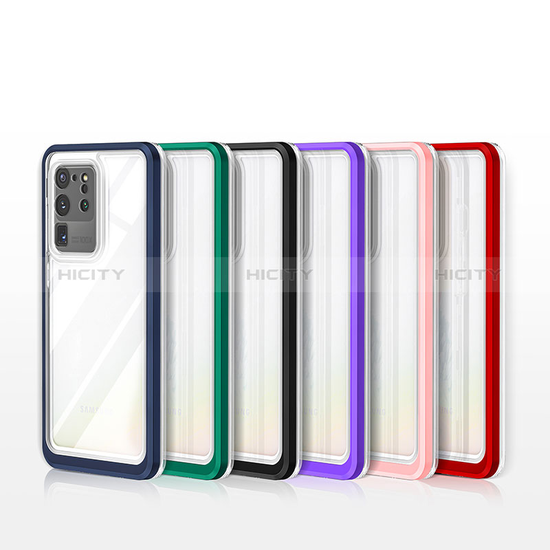 Custodia Silicone Trasparente Specchio Laterale Cover MQ1 per Samsung Galaxy S20 Ultra 5G