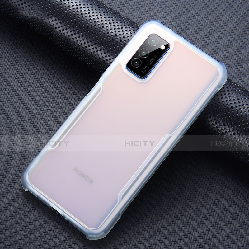 Custodia Silicone Trasparente Specchio Laterale Cover per Huawei Honor V30 5G Chiaro