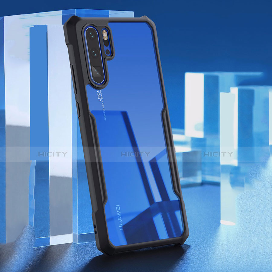 Custodia Silicone Trasparente Specchio Laterale Cover per Huawei P30 Pro New Edition