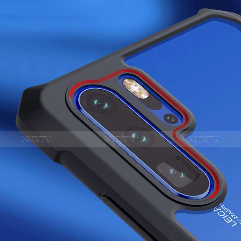 Custodia Silicone Trasparente Specchio Laterale Cover per Huawei P30 Pro New Edition