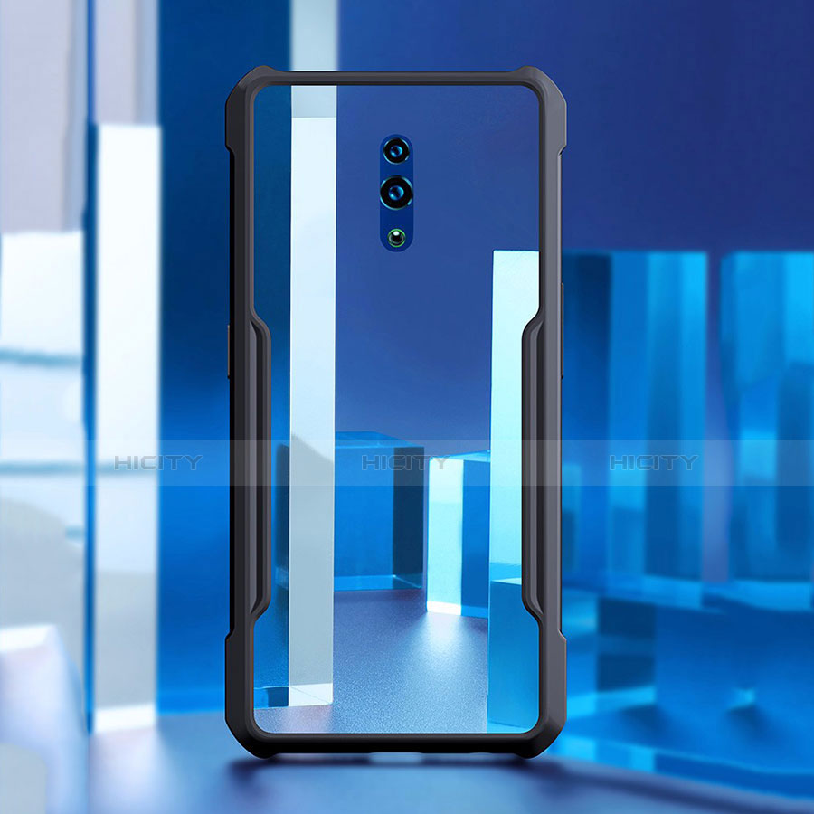 Custodia Silicone Trasparente Specchio Laterale Cover per Oppo Reno