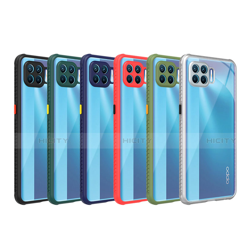 Custodia Silicone Trasparente Specchio Laterale Cover per Oppo Reno4 Lite