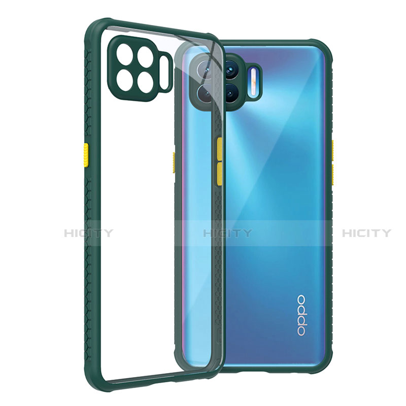 Custodia Silicone Trasparente Specchio Laterale Cover per Oppo Reno4 Lite