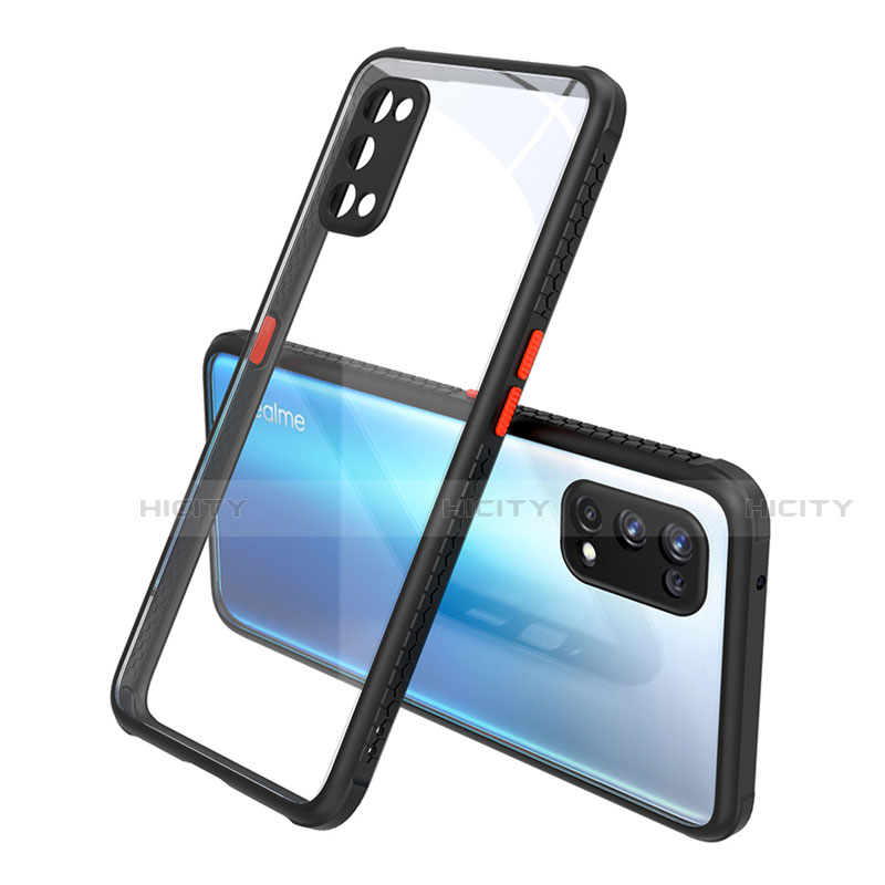 Custodia Silicone Trasparente Specchio Laterale Cover per Realme X7 Pro 5G