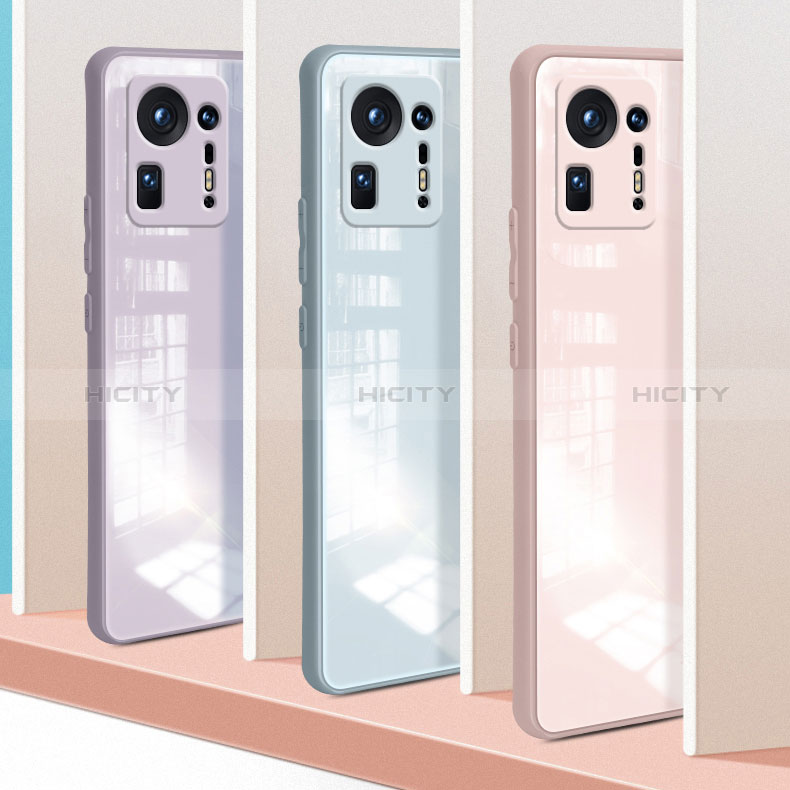 Custodia Silicone Trasparente Specchio Laterale Cover per Xiaomi Mi Mix 4 5G