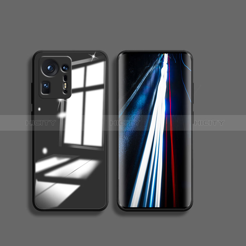 Custodia Silicone Trasparente Specchio Laterale Cover per Xiaomi Mi Mix 4 5G