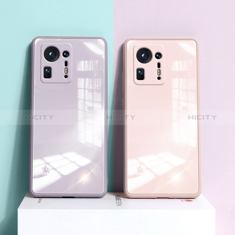 Custodia Silicone Trasparente Specchio Laterale Cover per Xiaomi Mi Mix 4 5G