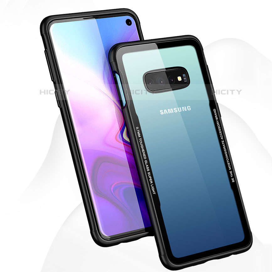 Custodia Silicone Trasparente Specchio Laterale Cover T01 per Samsung Galaxy S10 5G