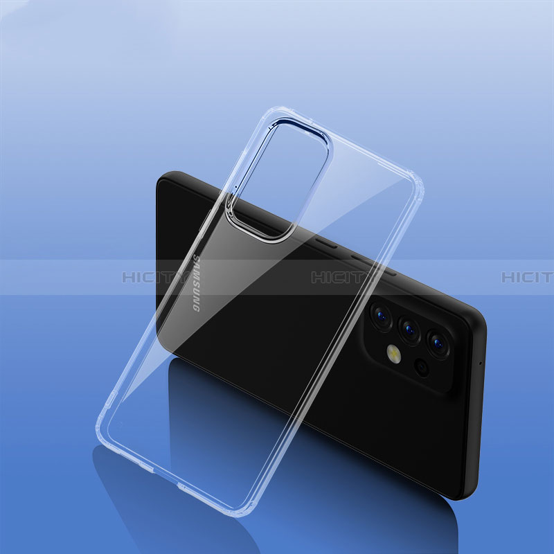 Custodia Silicone Trasparente Specchio Laterale Cover WL2 per Samsung Galaxy A33 5G Chiaro
