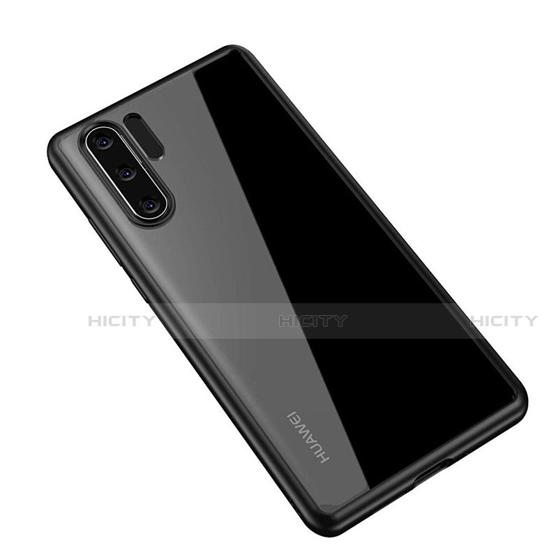 Custodia Silicone Trasparente Specchio Laterale Cover Z01 per Huawei P30 Pro New Edition Nero