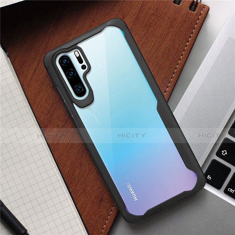 Custodia Silicone Trasparente Specchio Laterale Cover Z02 per Huawei P30 Pro New Edition