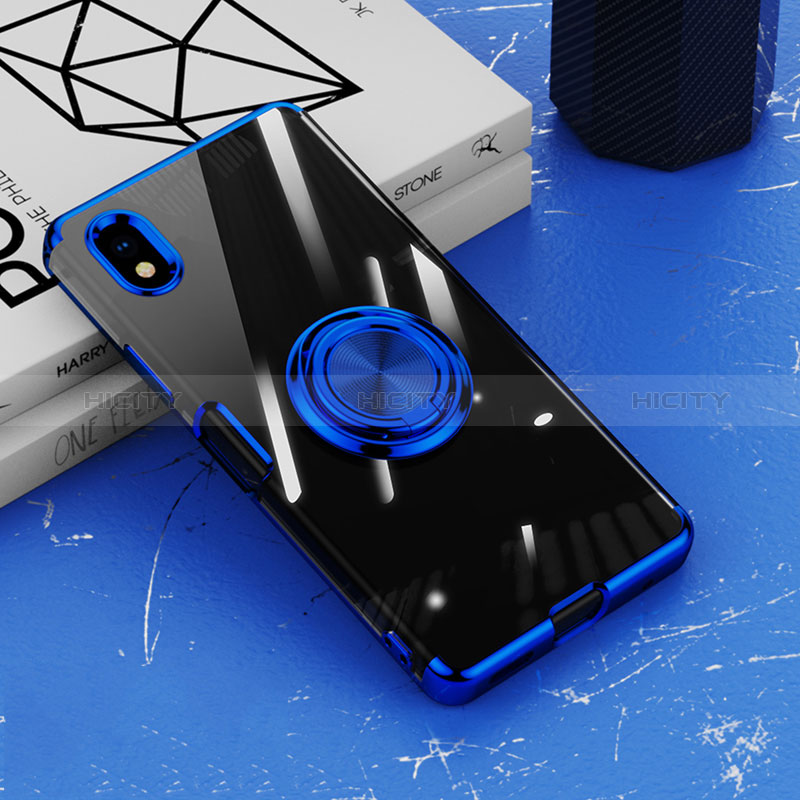 Custodia Silicone Trasparente Ultra Slim Cover Morbida con Magnetico Anello Supporto per Sony Xperia Ace III SOG08