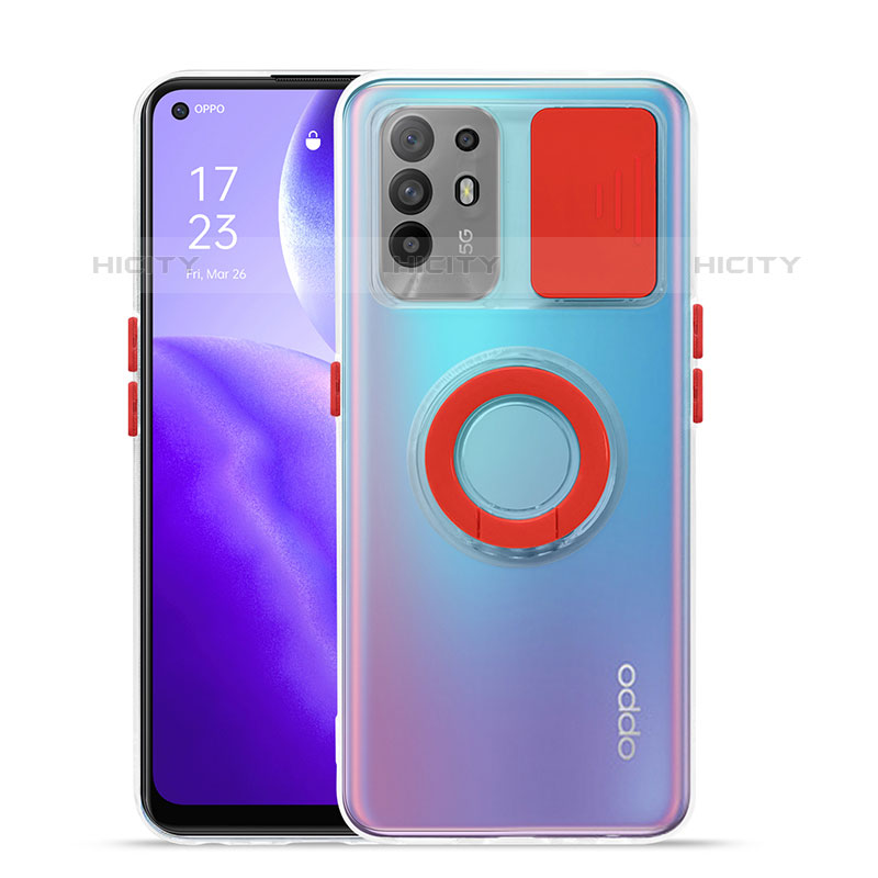 Custodia Silicone Trasparente Ultra Slim Cover Morbida con Supporto per Oppo F19 Pro+ Plus 5G