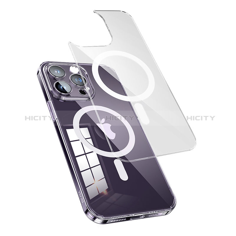 Custodia Silicone Trasparente Ultra Slim Morbida con Mag-Safe Magnetic LD1 per Apple iPhone 13