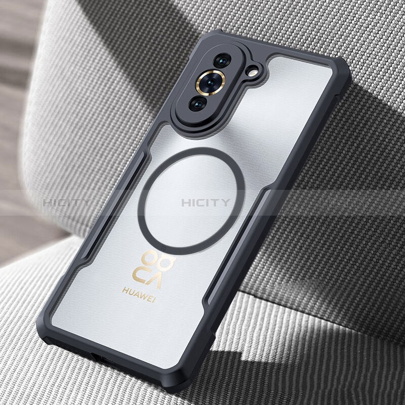 Custodia Silicone Trasparente Ultra Slim Morbida con Mag-Safe Magnetic per Huawei Nova 10 Nero