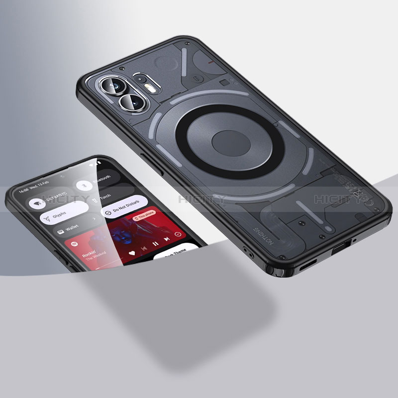 Custodia Silicone Trasparente Ultra Slim Morbida con Mag-Safe Magnetic QK1 per Nothing Phone 2