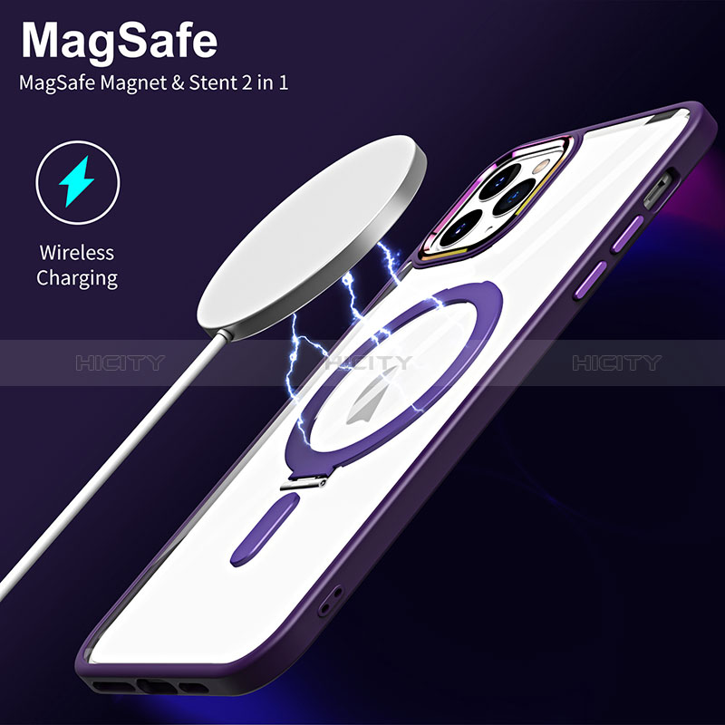 Custodia Silicone Trasparente Ultra Slim Morbida con Mag-Safe Magnetic SD1 per Apple iPhone 11 Pro