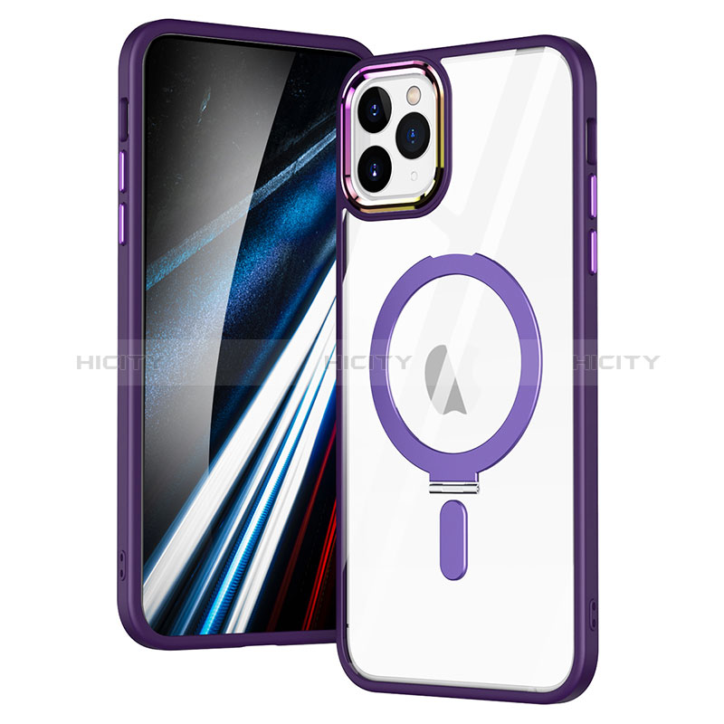 Custodia Silicone Trasparente Ultra Slim Morbida con Mag-Safe Magnetic SD1 per Apple iPhone 11 Pro Max