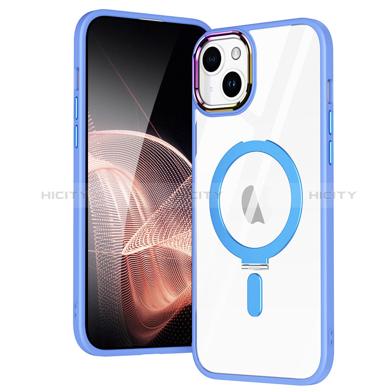 Custodia Silicone Trasparente Ultra Slim Morbida con Mag-Safe Magnetic SD1 per Apple iPhone 15