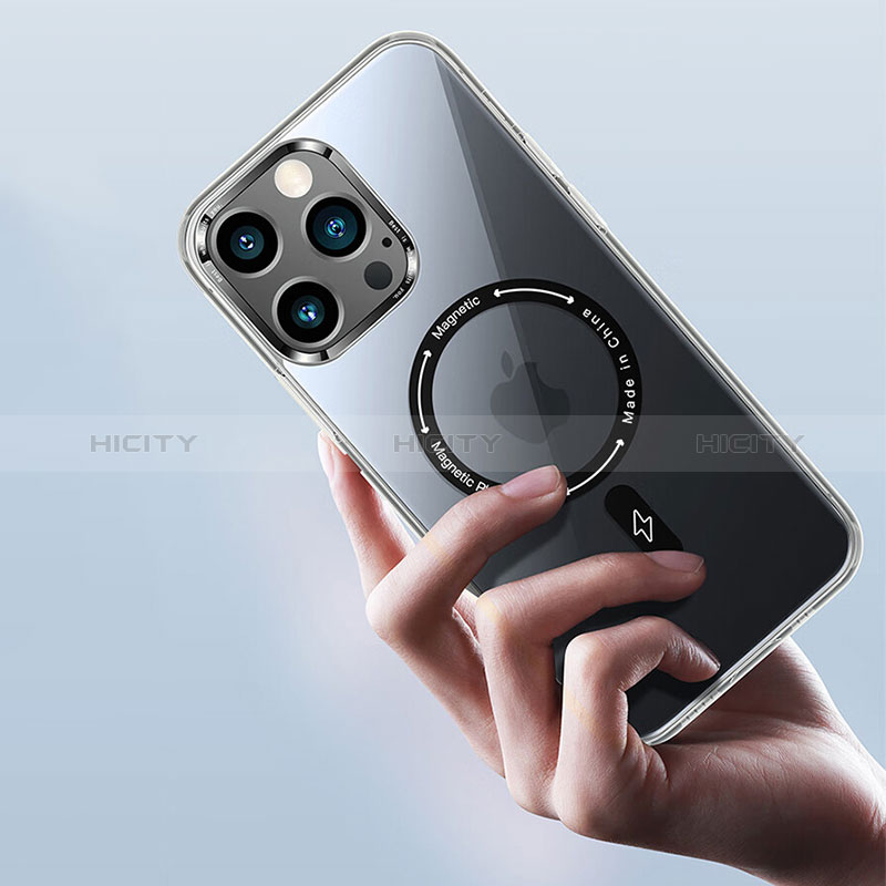 Custodia Silicone Trasparente Ultra Slim Morbida con Mag-Safe Magnetic TB1 per Apple iPhone 15