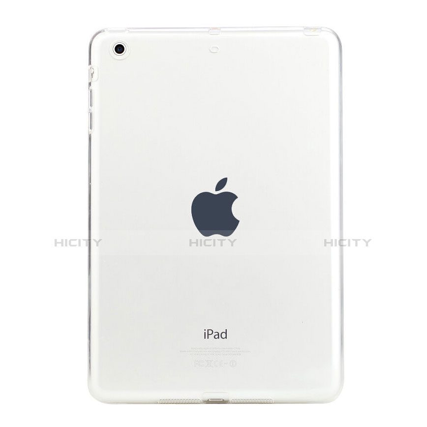 Custodia Silicone Trasparente Ultra Slim Morbida per Apple iPad Mini 3 Bianco