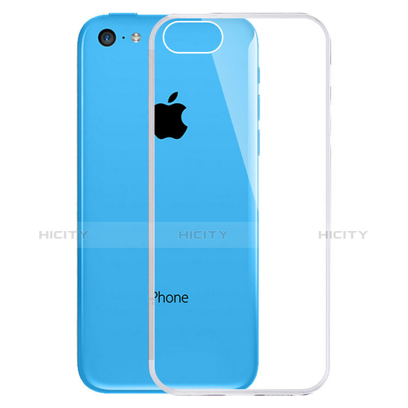 Custodia Silicone Trasparente Ultra Slim Morbida per Apple iPhone 5C Chiaro