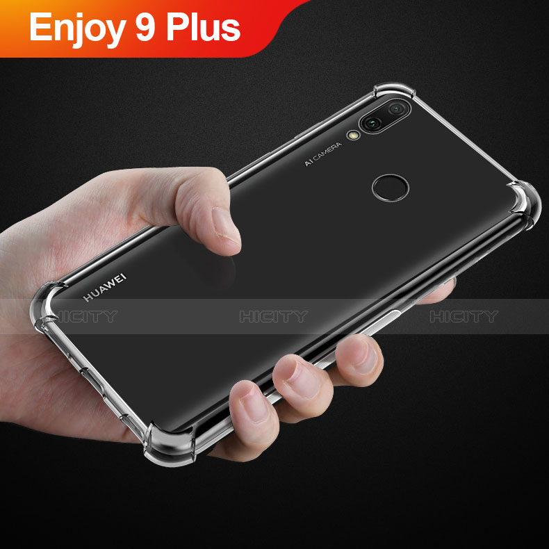 Custodia Silicone Trasparente Ultra Slim Morbida per Huawei Enjoy 9 Plus Chiaro