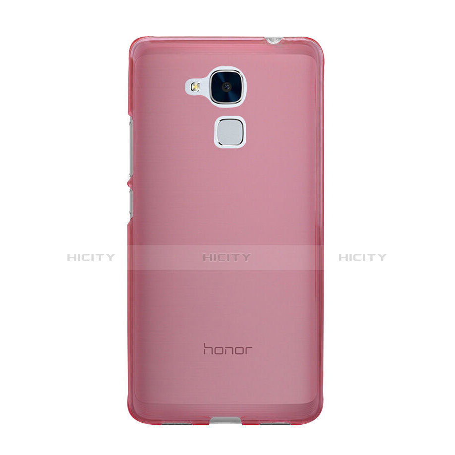 Custodia Silicone Trasparente Ultra Slim Morbida per Huawei GR5 Mini Rosa