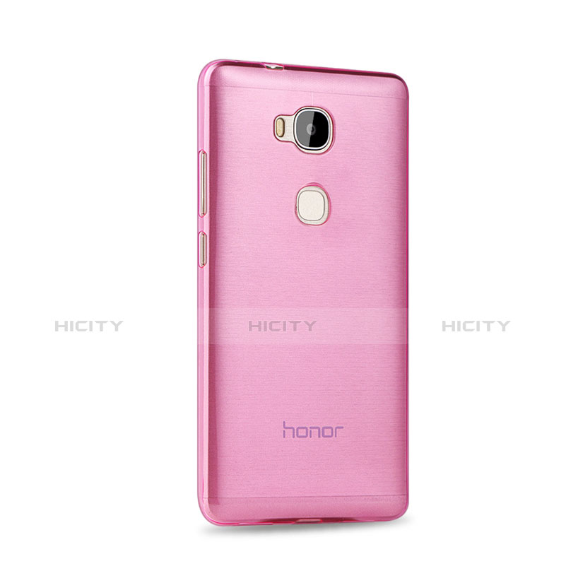 Custodia Silicone Trasparente Ultra Slim Morbida per Huawei GR5 Rosa