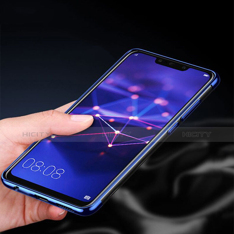 Custodia Silicone Trasparente Ultra Slim Morbida per Huawei Mate 20 Lite Blu