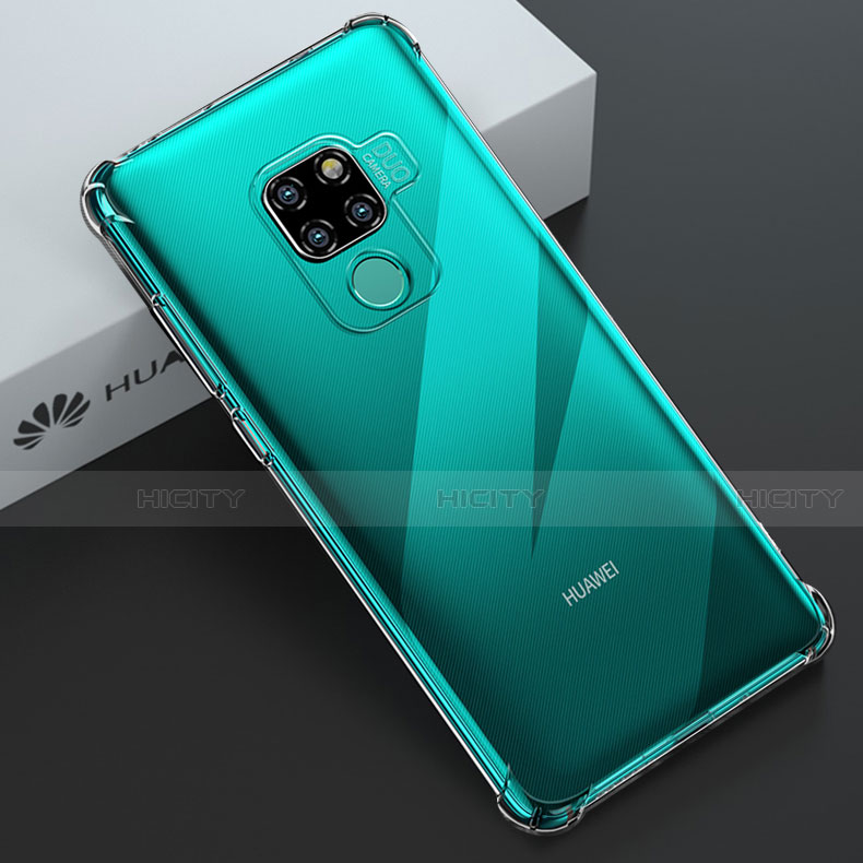 Custodia Silicone Trasparente Ultra Slim Morbida per Huawei Mate 20 X 5G Chiaro