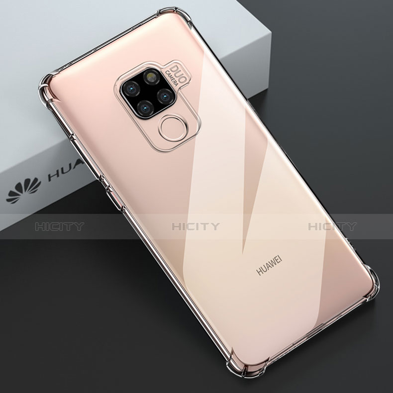 Custodia Silicone Trasparente Ultra Slim Morbida per Huawei Mate 20 X Chiaro