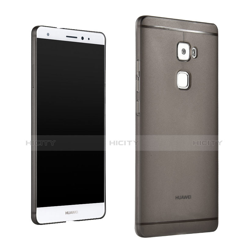 Custodia Silicone Trasparente Ultra Slim Morbida per Huawei Mate S Grigio