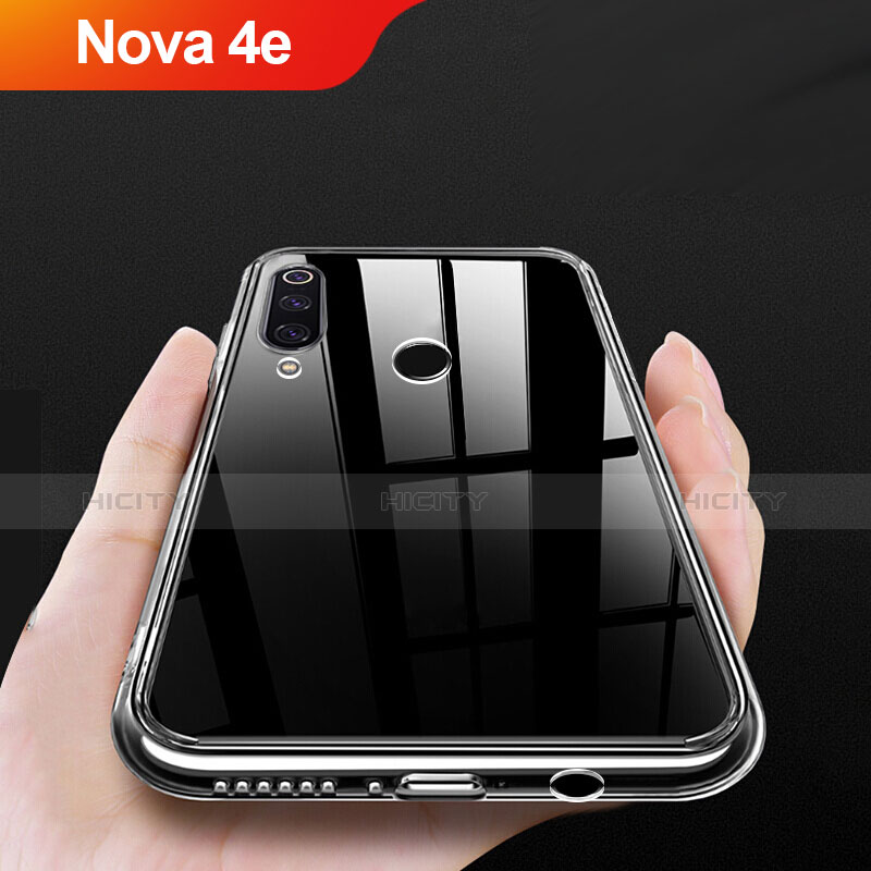 Custodia Silicone Trasparente Ultra Slim Morbida per Huawei Nova 4e Chiaro