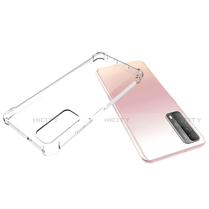 Custodia Silicone Trasparente Ultra Slim Morbida per Huawei Y7a Chiaro