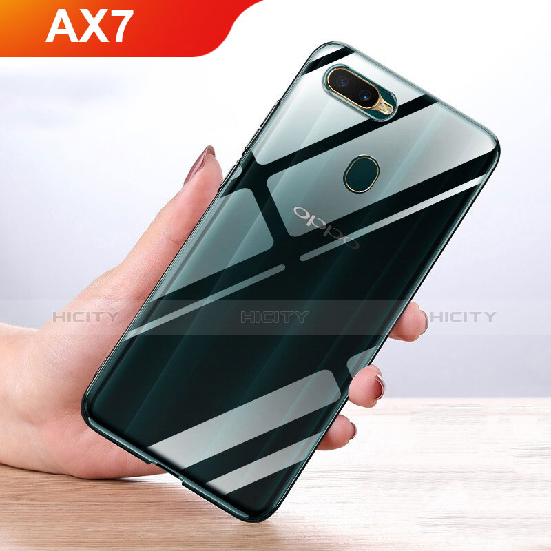 Custodia Silicone Trasparente Ultra Slim Morbida per Oppo AX7 Chiaro